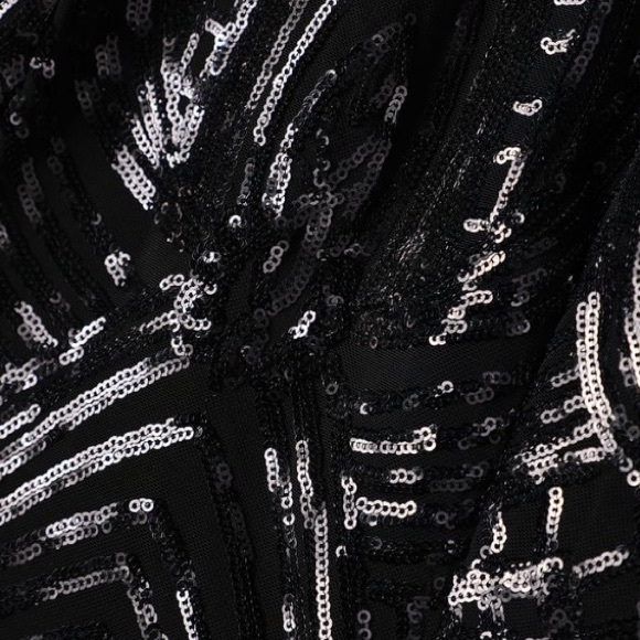 Lulus Catch Me There Black Sequin Halter Dress - Picture 6 of 13